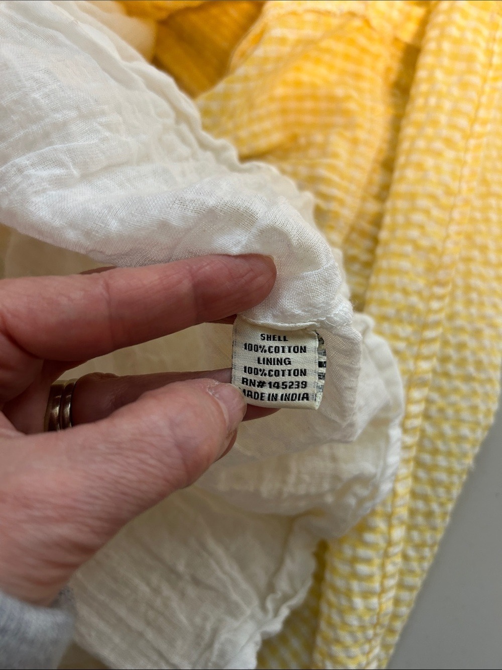 Sim & Sam Yellow Cotton Gingham Tiered Cottagecore Maxi Dress - Picture 10 of 15